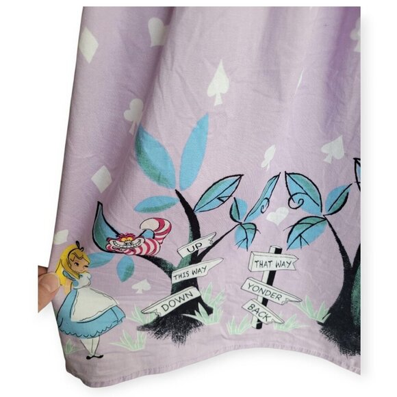 Hot Topic Retro Disney Alice in Wonderland Lavender Tea Party Dress – Size M - Picture 6 of 16